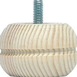 Pied de meuble model 25 H. 40 mm x ø 65 mm pin brut