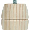 Pied de meuble model 24 H. 60 mm x ø 52 mm pin brut