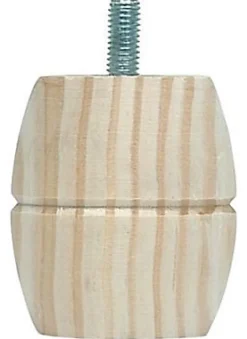 Pied de meuble model 24 H. 60 mm x ø 52 mm pin brut