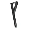 Pied de meuble Yes H. 87 cm Cime acier noir