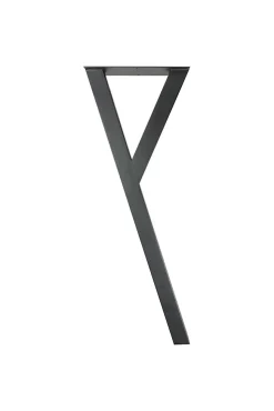 Pied de meuble Yes H. 87 cm Cime acier noir
