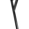 Pied de meuble Yes H. 71 cm Cime acier noir