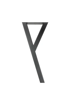 Pied de meuble Yes H. 71 cm Cime acier noir