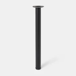 Pied de plan de travail GoodHome Nantua H. 87.5 cm / 90 cm x ø 6 cm noir, 1 pièce