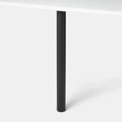 Pied de plan de travail GoodHome Nantua H. 87.5 cm / 90 cm x ø 6 cm noir, 1 pièce