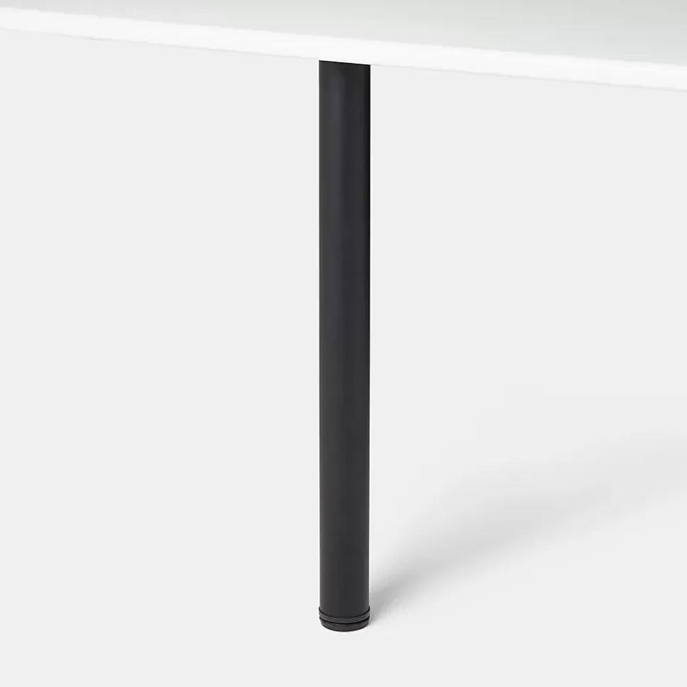 Pied de plan de travail GoodHome Nantua H. 87.5 cm / 90 cm x ø 6 cm noir, 1 pièce