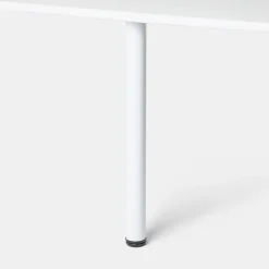 Pied de plan de travail GoodHome Nantua H. 87.5 cm / 90 cm x ø 6 cm blanc, 1 pièce