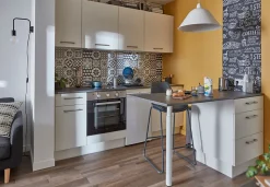 Pied de plan de travail GoodHome Nantua H. 87.5 cm / 90 cm x ø 6 cm blanc, 1 pièce