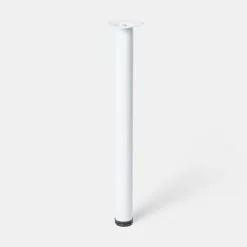 Pied de plan de travail GoodHome Nantua H. 87.5 cm / 90 cm x ø 6 cm blanc, 1 pièce