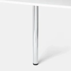 Pied de plan de travail GoodHome Nantua H. 87.5 cm / 90 cm x ø 6 cm chromé, 1 pièce