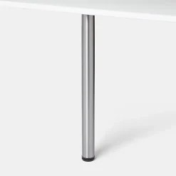 Pied de plan de travail GoodHome Nantua H. 87.5 cm / 90 cm x ø 6 cm brossé, 1 pièce