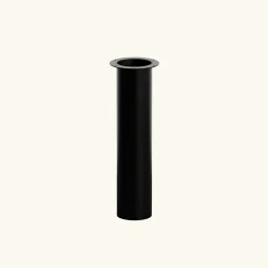 Pied de table colonne RAPHAEL en acier tube Rond droit large Noir H 71 x l 16 cm