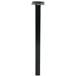 Pied de table Diall 25 x 25 x H. 500 mm noir