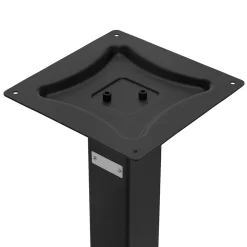Pied de table double ML-Design hauteur 72 cm noir mat métal acier thermolaqué design industriel