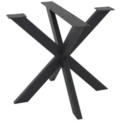 Pied de table ML-Design forme spider 85x71x85 cm noir acier revêtu par poudre design industriel