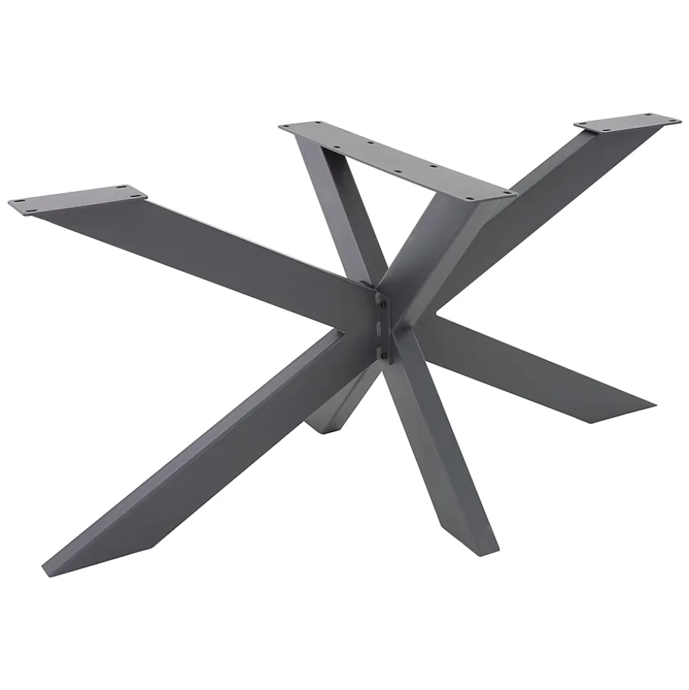 Pied de table ML-Design forme spider 78x71x150 cm anthracite acier revêtu poudre design industriel