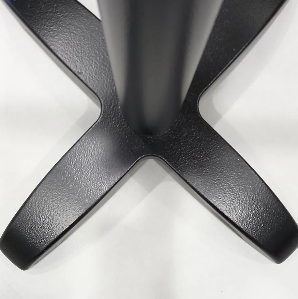 Pied de table pour mange-debout h110cm modèle Bazila noir - Restootab