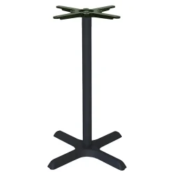Pied de table pour mange-debout h110cm modèle Dina noir - Restootab