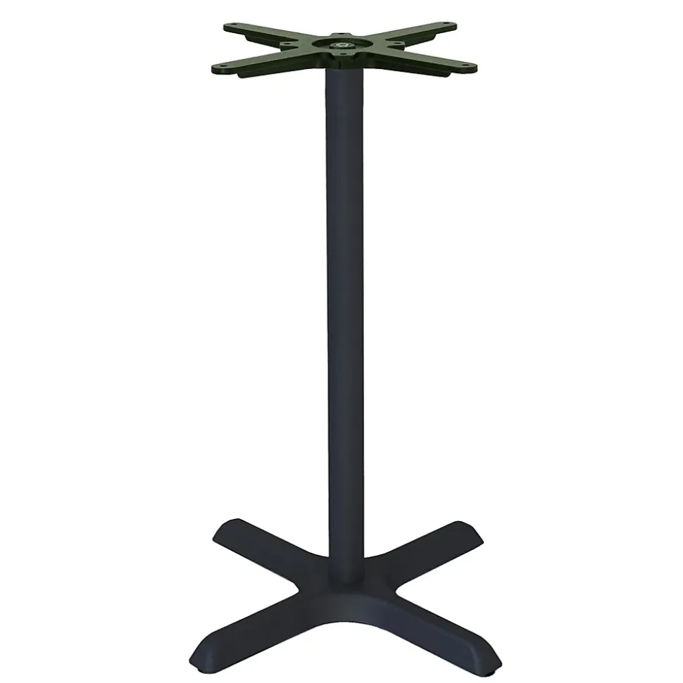 Pied de table pour mange-debout h110cm modèle Dina noir - Restootab