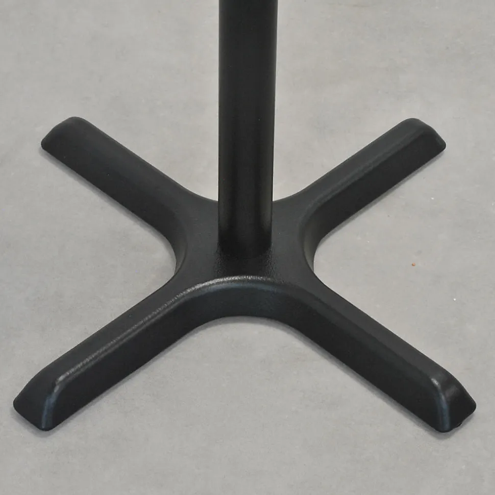 Pied de table pour mange-debout h110cm modèle Dina noir - Restootab