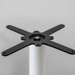 Pied de table pour table rectangulaire, modèle Round blanc - Restootab