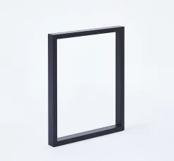 Pied de table rectangle Mottez H. 71 x l. 59 cm métal noir