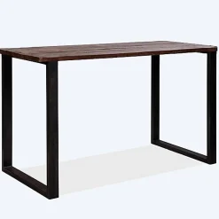 Pied de table rectangulaire Mottez en acier noir H. 110 cm