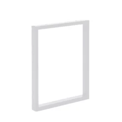 Pied de table rectangulaire Mottez en acier blanc H. 71 cm