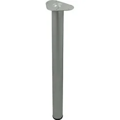 Pied de table réglable Diall ø6 x H. 87 cm gris