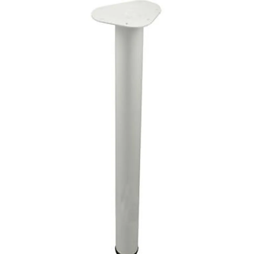 Pied de table réglable Diall ø60 x H. 700 mm blanc