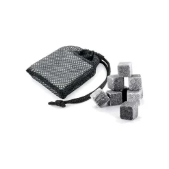 Pierres à whisky avec filet de rangement