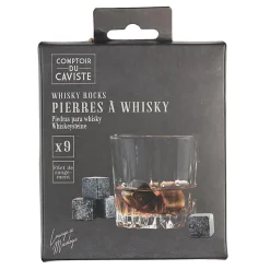 Pierres à whisky avec filet de rangement