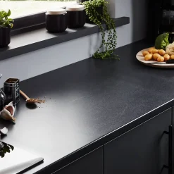 Plan de travail aggloméré aspect pierre foncée GoodHome OPP L.180 x l.62 x Ép.2,8 cm