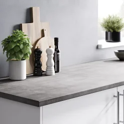 Plan de travail aggloméré aspect pierre claire GoodHome L.180 x l.62 x Ép.2,8 cm