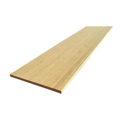 Plan de travail bois massif Bambou Naturel lamellé collé L.250 X P.65 cm, Ep. 36 mm