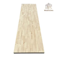 Plan de travail bouleau, L.2,5 m x l.65 cm, Ep.3,6 cm