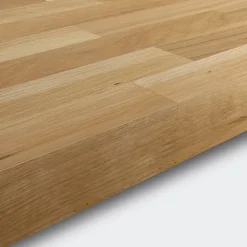 Plan de travail chêne massif L.300 x l.62 x ép.4 cm GoodHome Hinita