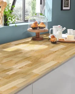 Plan de travail chêne massif L.250 x l.65 x Ép.3,6 cm