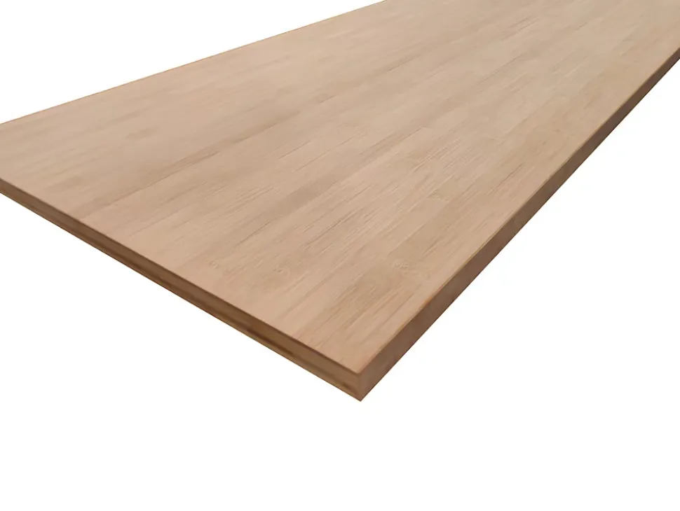 Plan de travail en bambou l.250 cm x l.65 cm x éP.3,6 cm