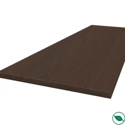 Plan de travail ilot central stratifié HPL chêne brun 1600 x 900 x 38 mm