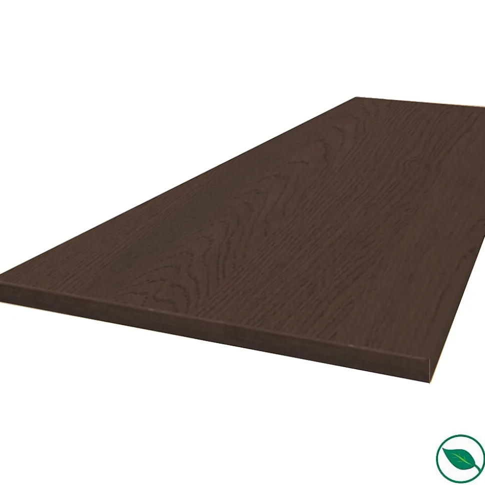 Plan de travail ilot central stratifié HPL chêne brun 1600 x 900 x 38 mm