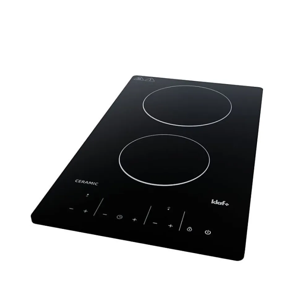 Plan de travail monobloc PlaniQuartz avec évier - 140 cm - Cromo - évier à droite - Plaque de cuisson Vitrocéramique