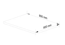 Plan de travail pour la cuisine basse AKORD S80 OLIWIA Chêne Craft 80 cm couleur Chêne Craft 80x60x3,2 cm