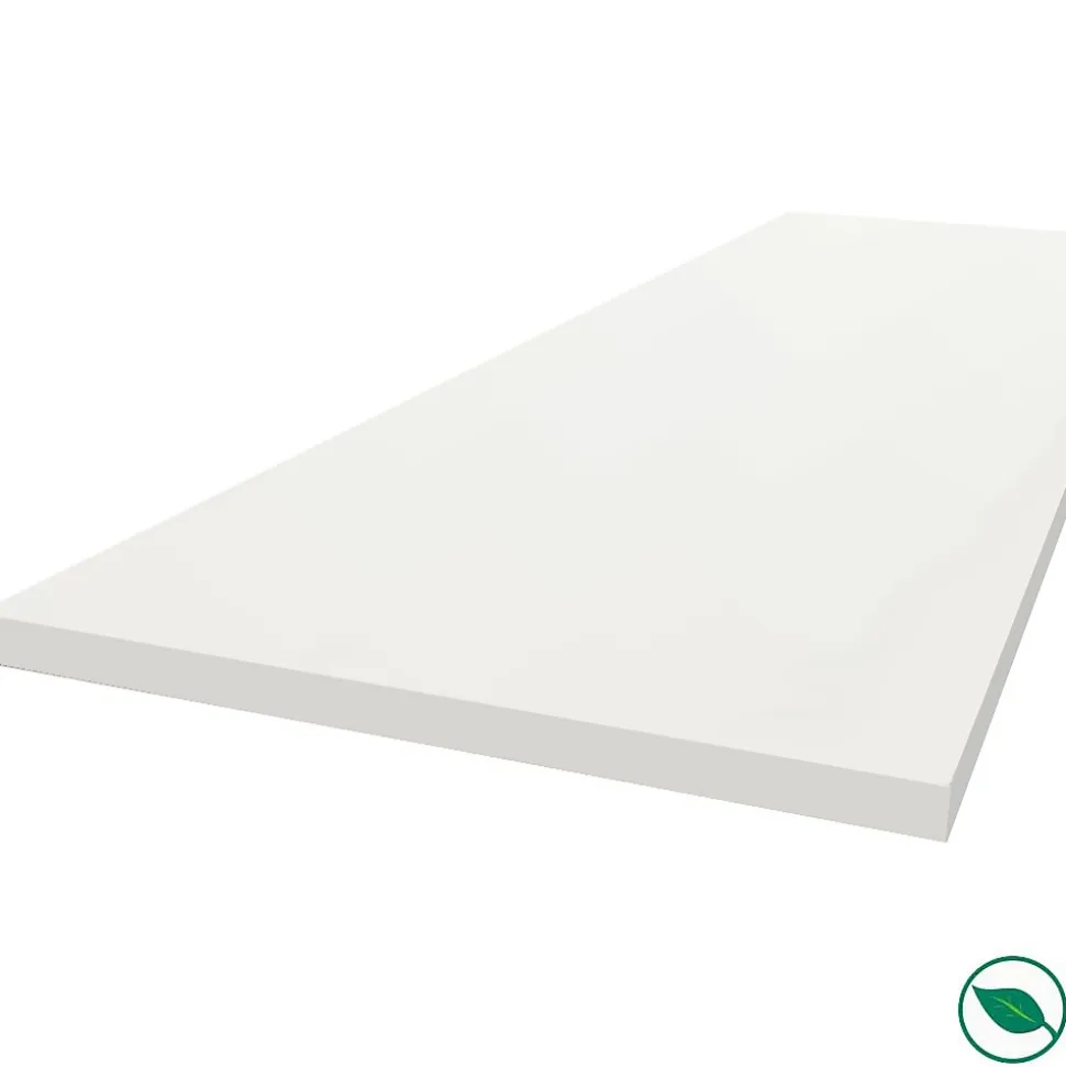 Plan de travail stratifié HPL blanc 2000 x 650 x 38 mm
