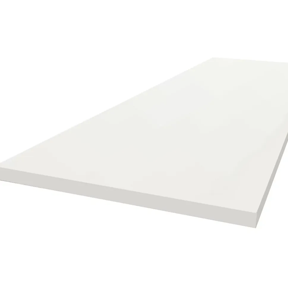 Plan de travail stratifié HPL blanc 2000 x 650 x 38 mm