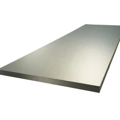 Plan de travail stratifié HPL aluminium 3000 x 650 x 38 mm