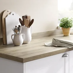 Plan de travail stratifié aspect bois GoodHome Kabsa L.300 x l.62 x Ép.3,8 cm