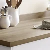 Plan de travail stratifié effet bois rustique L.300 x l.62 x ép.3,8 cm, GoodHome Kabsa