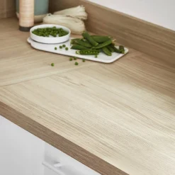 Plan de travail stratifié aspect bois clair GoodHome Kala L.300 x l.62 x Ép.3,8 cm