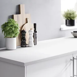 Plan de travail stratifié blanc L.180 x l.62 x Ép.2,8 cm